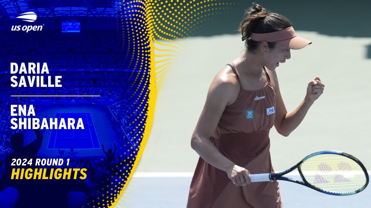 Daria Saville vs. Ena Shibahara Highlights | 2024 US Open Round 1