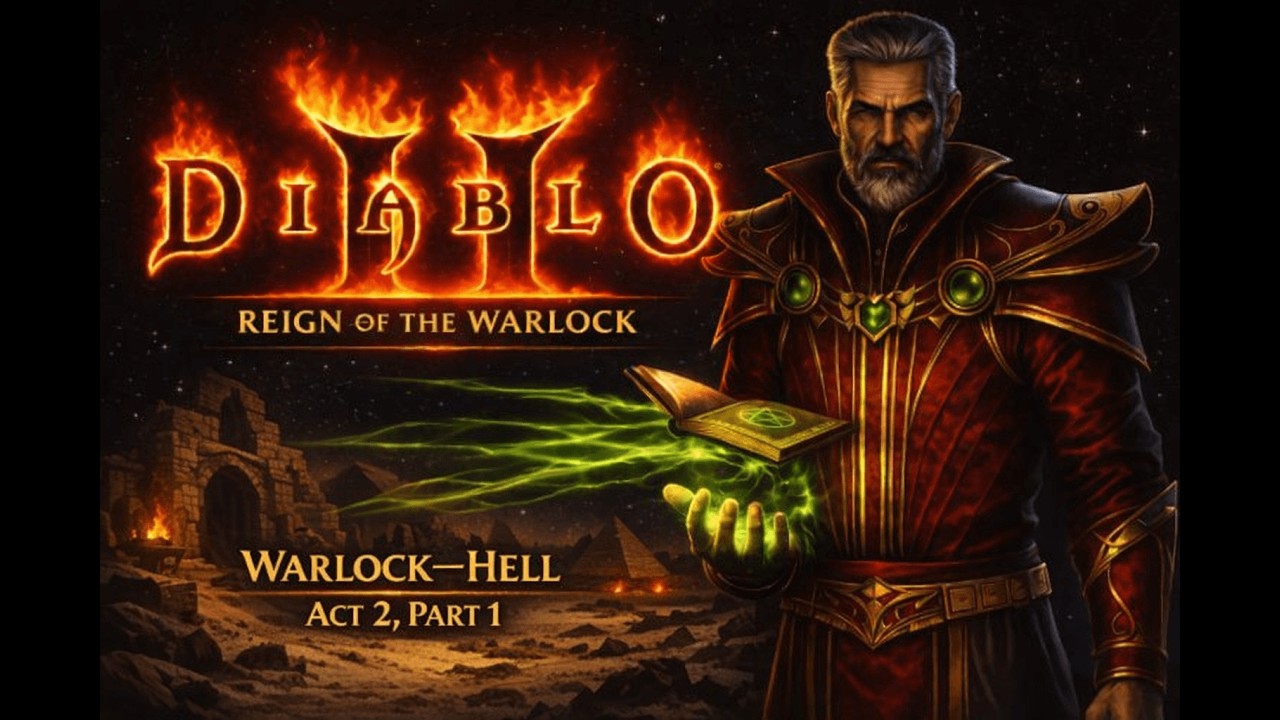 Chill D2R - Echoing Strike Warlock - Hell, Act 2 - Part 1