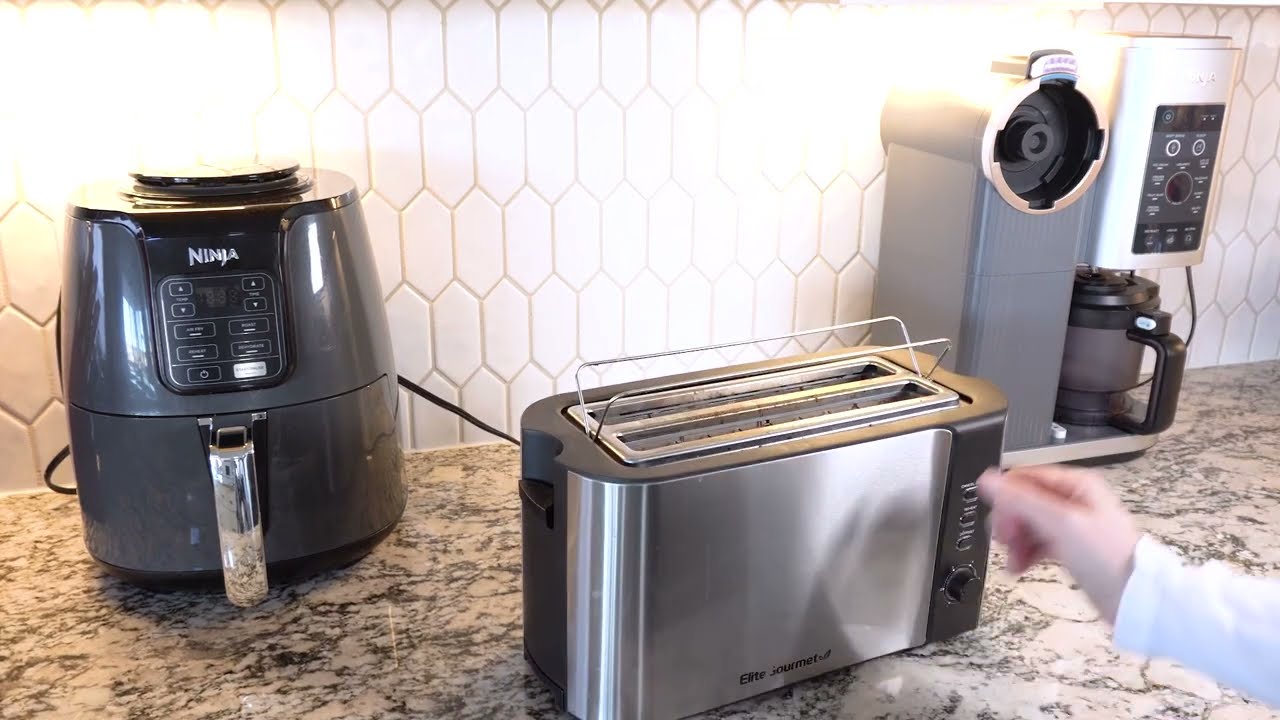 Elite Gourmet Long Slot 4 Slice Toaster Review | Extra Wide Slots & Warming Rack
