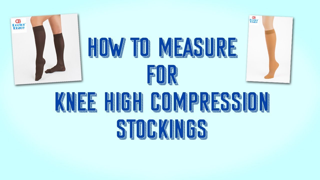 How to measure compression stockings to find your size - Knee high compression socks