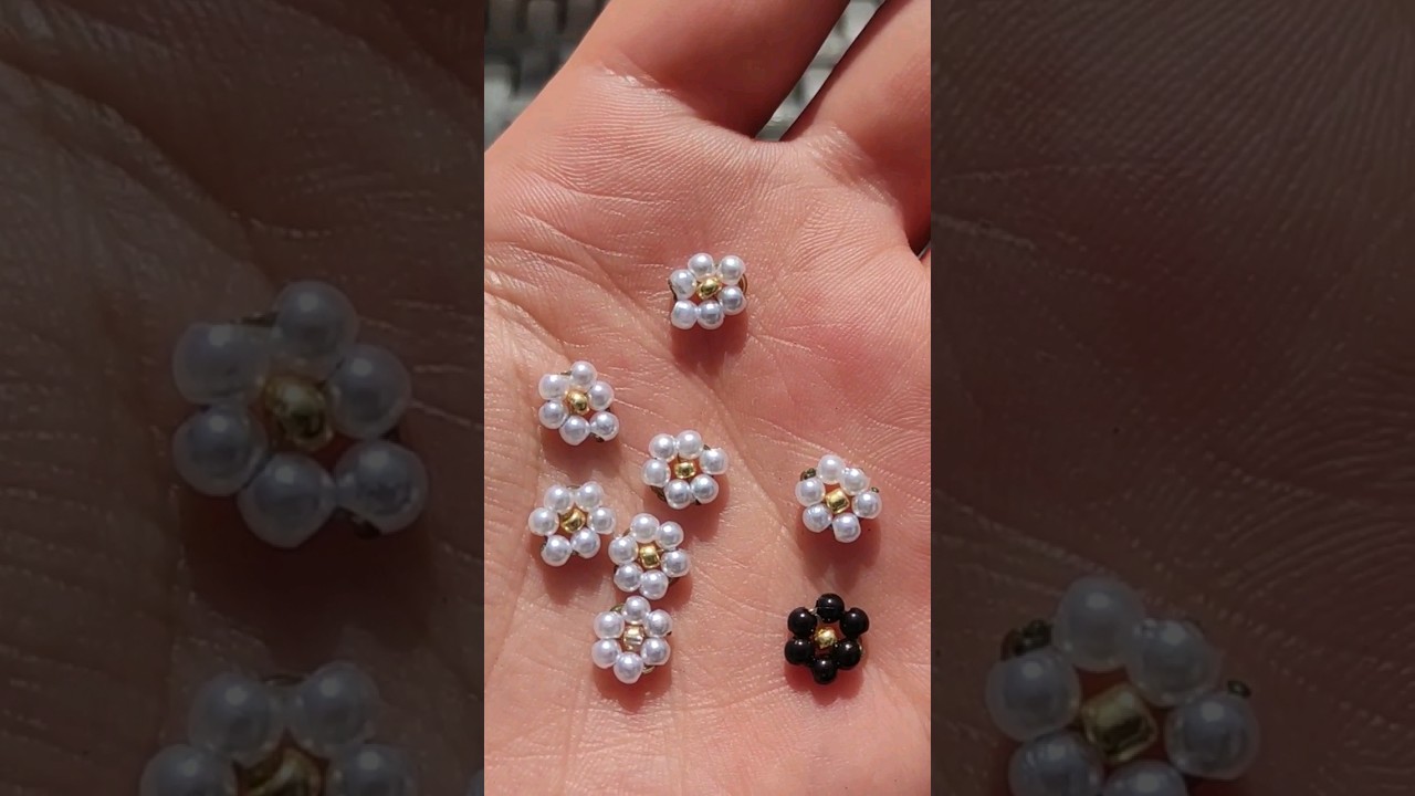 fleur de perles tuto dispo sur ma cha&icirc;ne