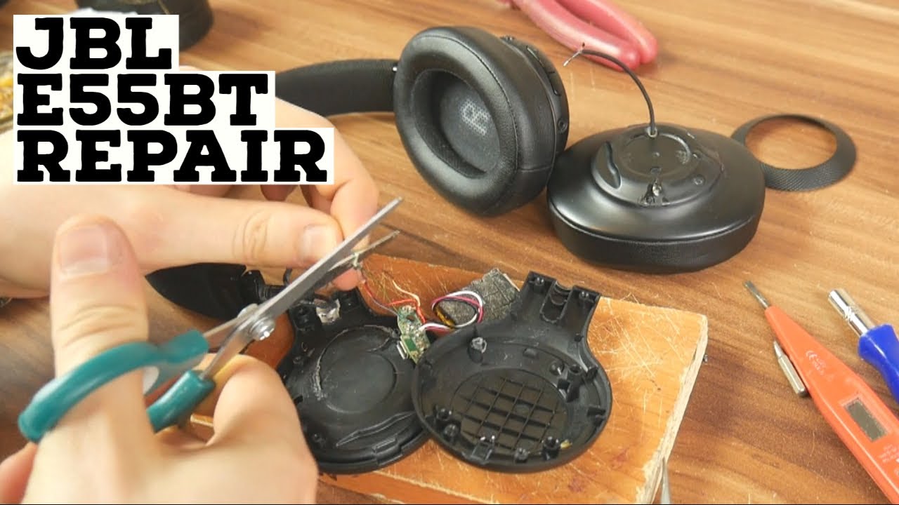 Как отремонтировать/починить наушники JBL e55bt - не работает одна сторона
