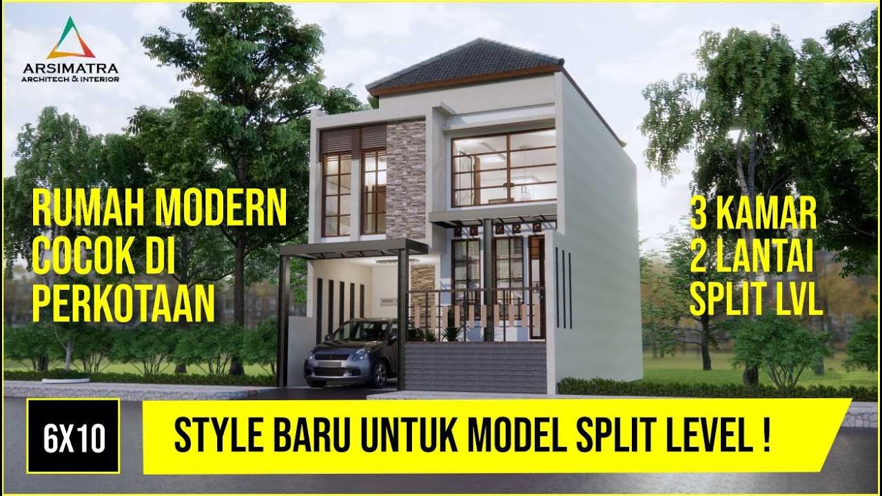 Lagi HITS ! Rumah Split Level Dengan Interior Paling Keren di Lahan 6x10