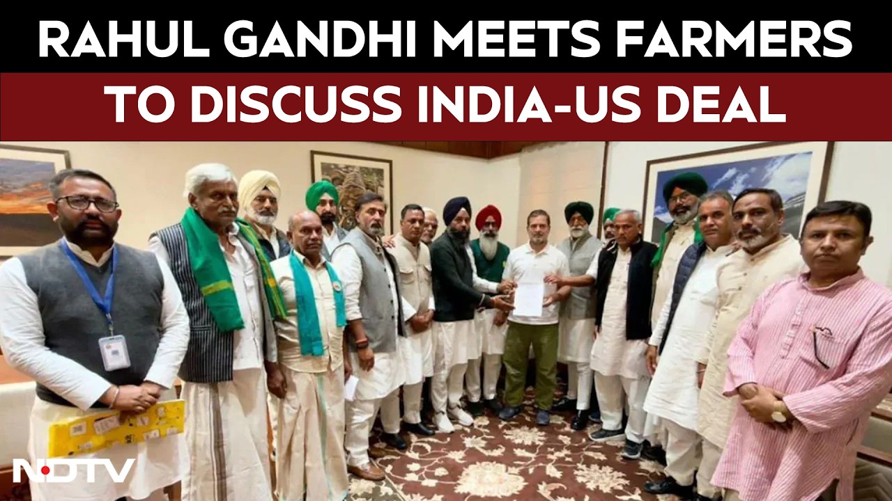 Rahul Gandhi Meets Farmers On India-US Deal. 