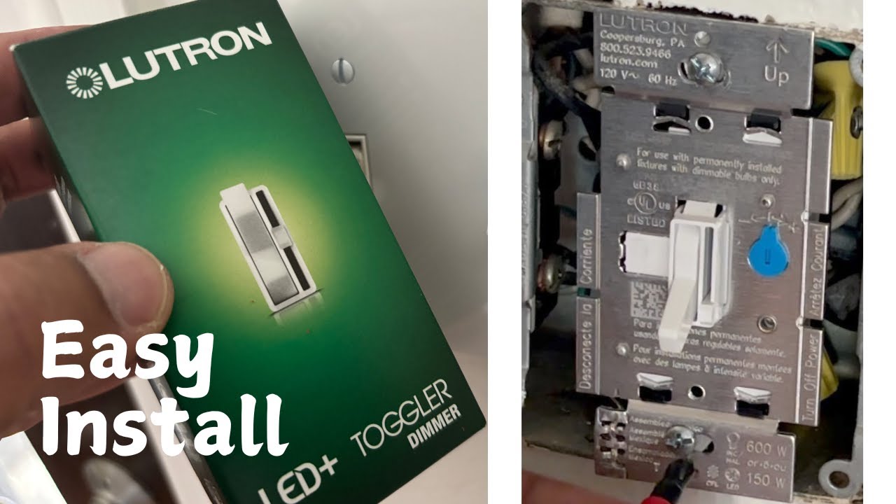 How To Install A Lutron Dimmer Light Switch
