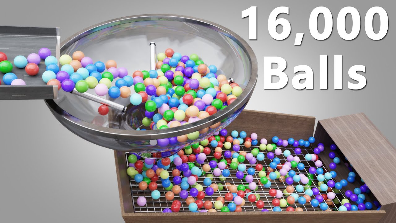 16,000 Balls Marble Run screening animation V05