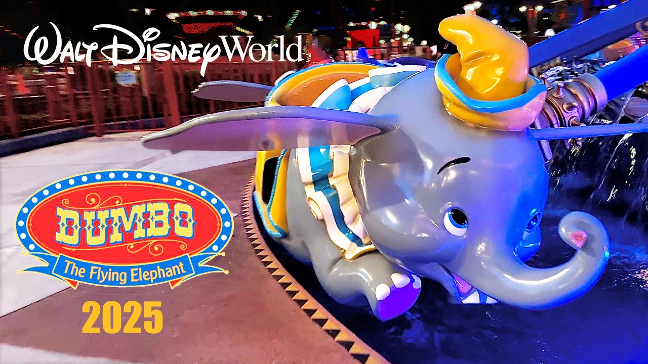 Dumbo The Flying Elephant 2025 - Magic Kingdom | Walt Disney World Full Ride 4K POV