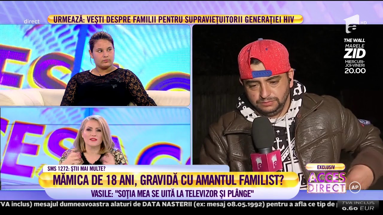 Vasile, amantul Alexandrei, mămica de 18 ani: 