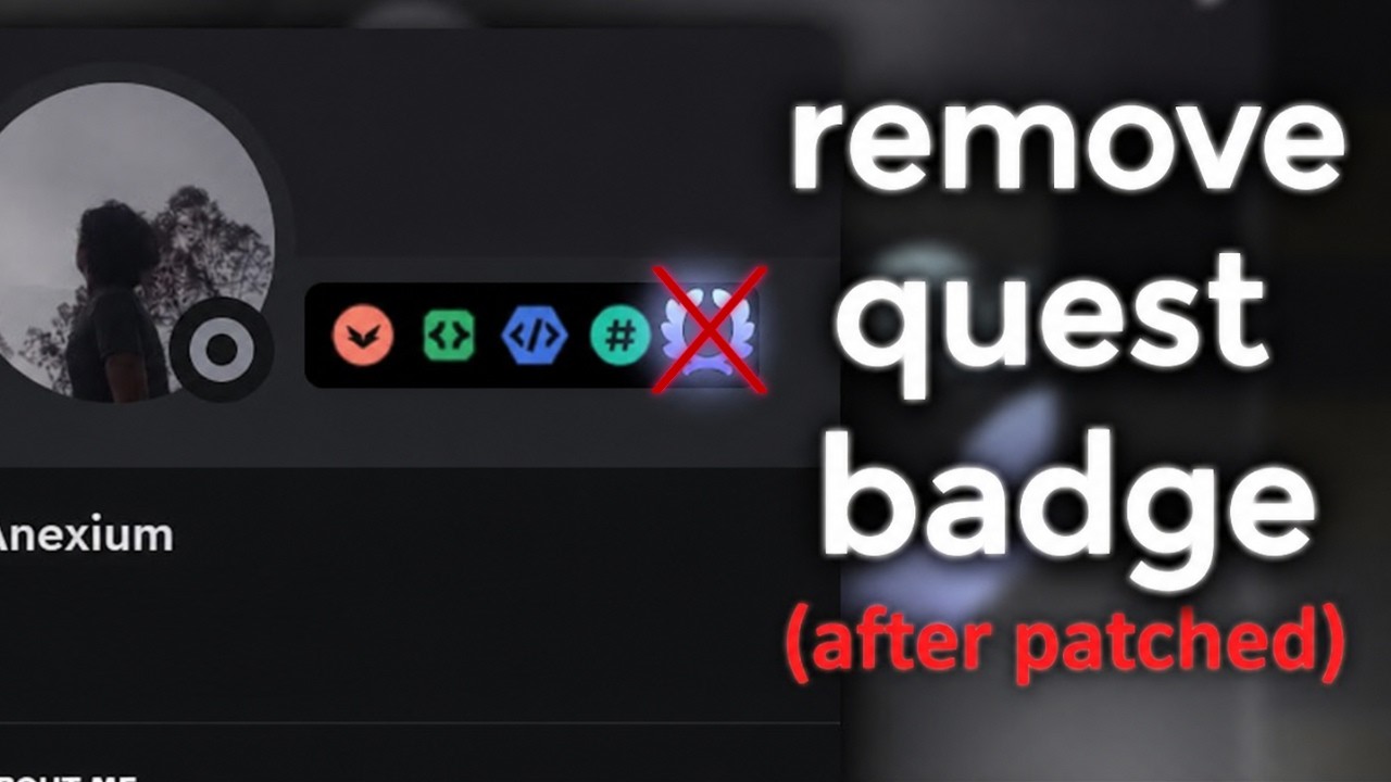 HOW TO ACTUALLY REMOVE DISCORD QUEST BADGE after patch (WORKING JUNE 2026) *PC ONLY*