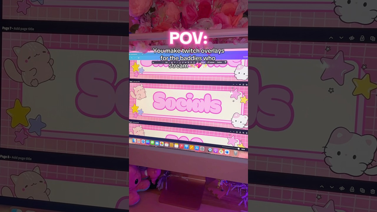 Aesthetic Twitch Panels for Streamers 💖✨ #twitchoverlay #twitchstream #streamingtips #shorts