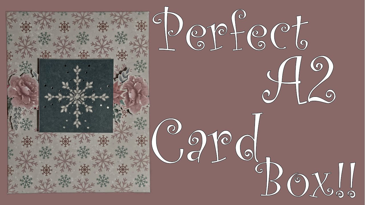 Using up that 12x12 paper pad.  The perfect easy A2 Card box. #smashpaperpad