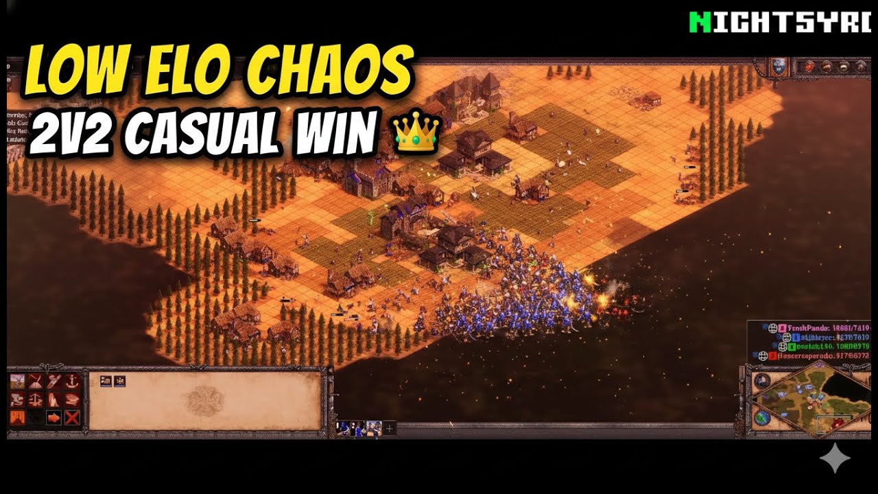 🎮 Age of Empires II – 2v2 Online | Franks Low ELO | WE WON 🏆🔥 | Blunderous Bastard Guitar Jam