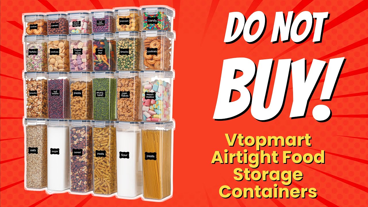 DON'T BUY Vtopmart Airtight Food Storage Containers BEFORE WATCHING THIS VIDEO! 🚫💔