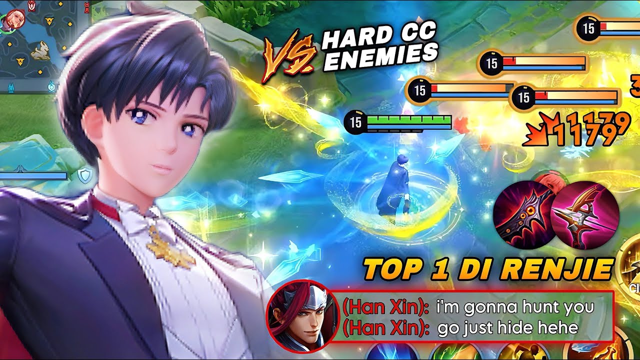 NEW SEASON! DI RENJIE VS HARD CC ENEMIES IN SOLO PEAK RANK! | TOP 1 DI RENJIE BUILD & ARCANA