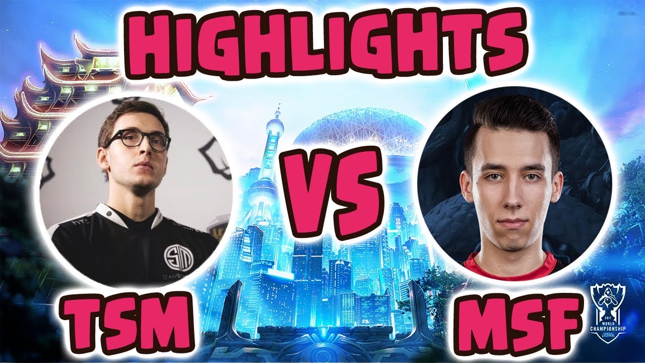 Misfits vs TSM | Highlights S7 World Championship 2017 | PowerOfEvil LoL
