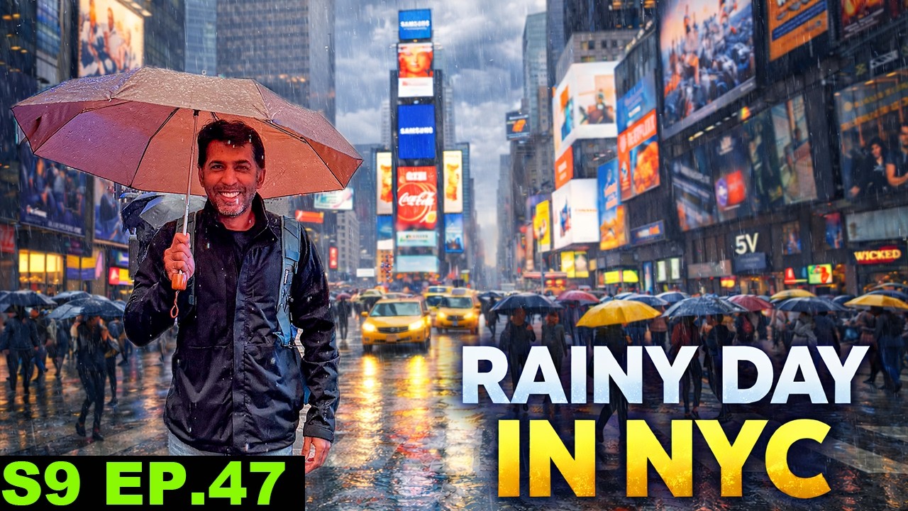 New York in the Rain Hits Different 🇺🇸 S9 EP 47 | Pakistan to Americas Motorcycle Tour
