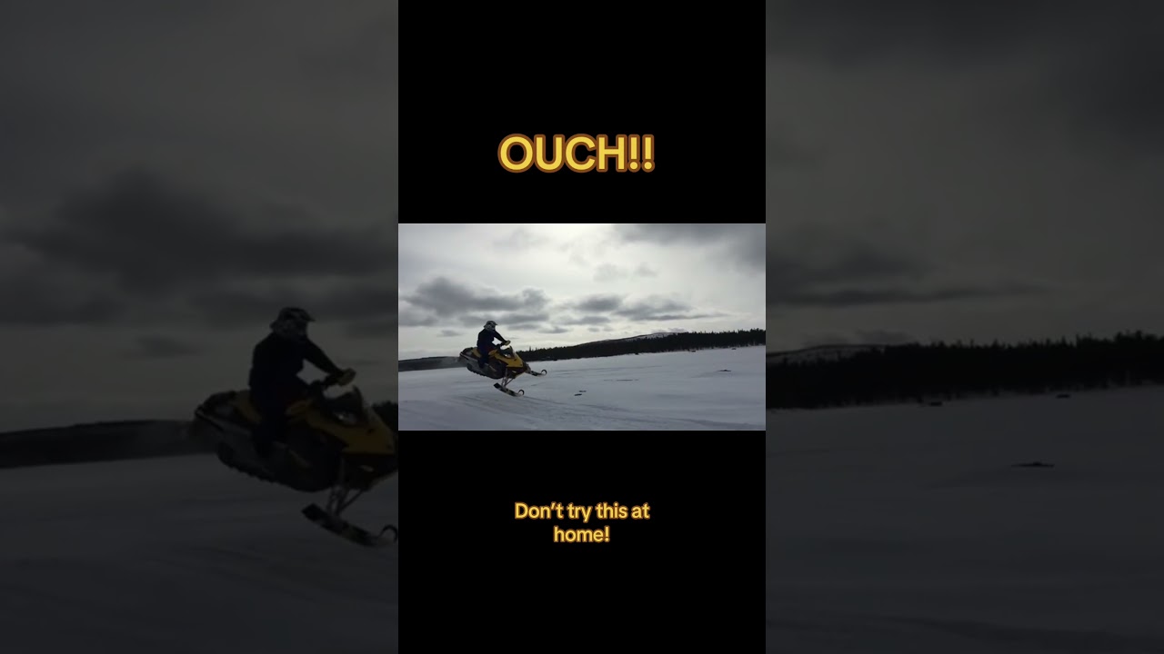 Snowmobile crash! 