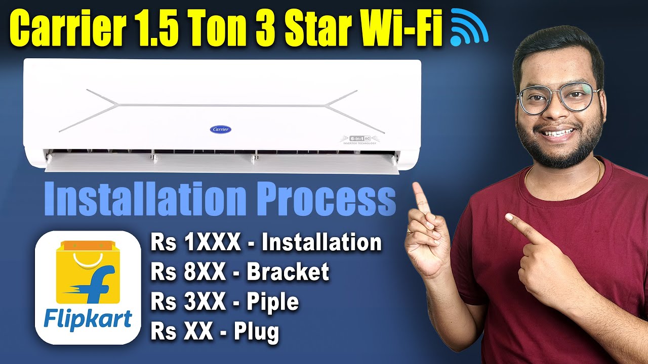 AC Installation Charges | AC Installation Guide Amazon & Flipkart | Carrier AC Installation Hindi