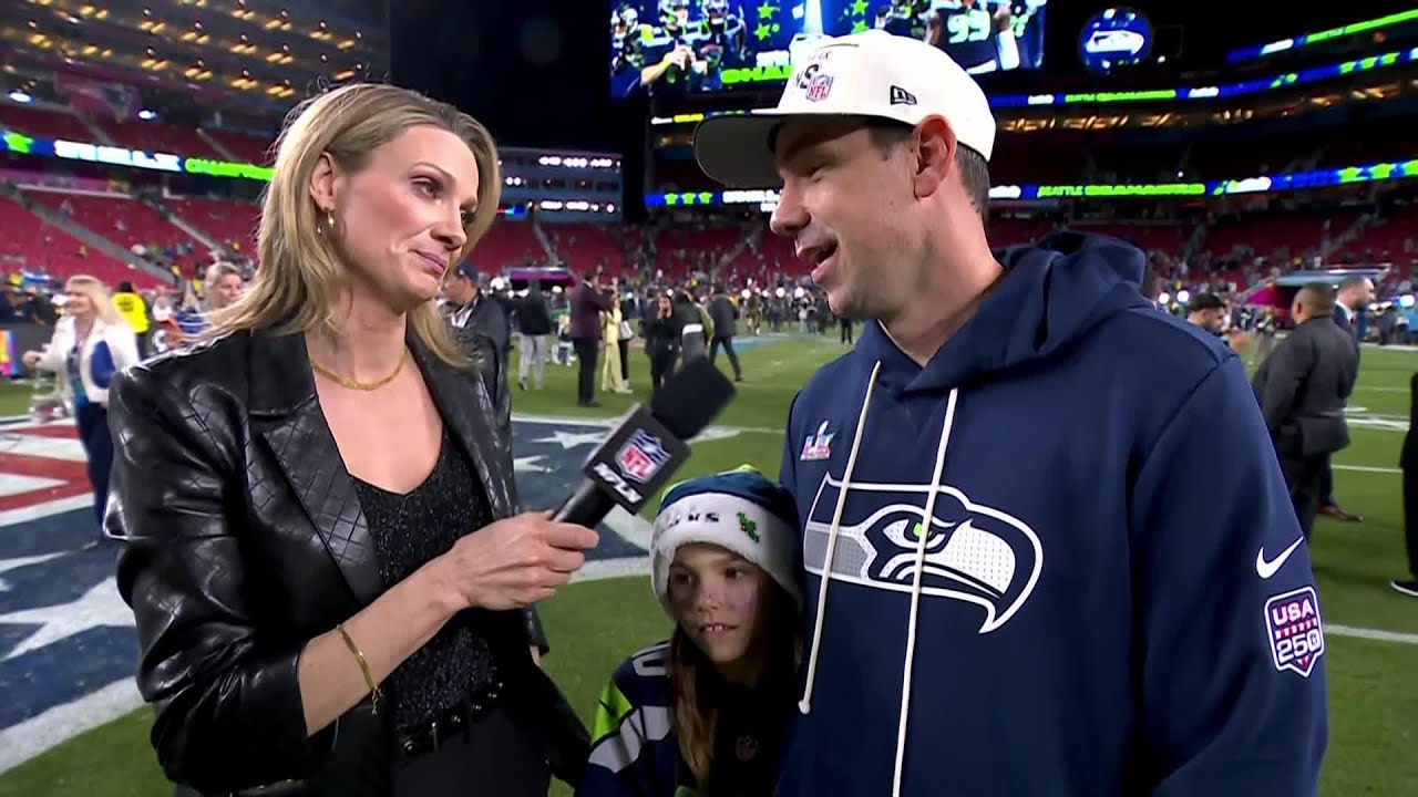 Klint Kubiak praises Sam Darnold after winning Super Bowl LX