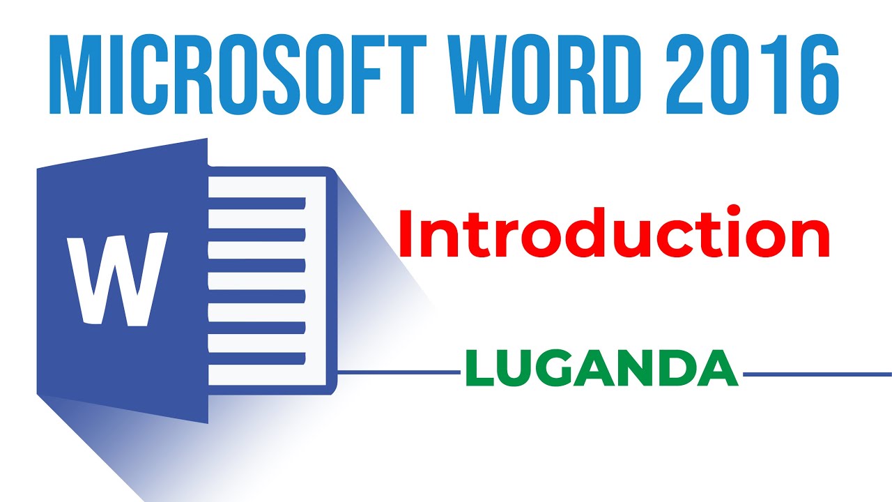 Microsoft Office Word 2016 Introduction || Luganda Tutorial