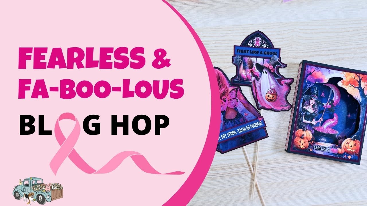 Tunnel Card & Cake Toppers Fearless & Fa Boo Lous Blog Hop