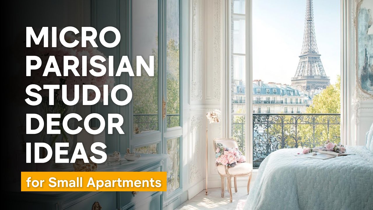 Micro Parisian Style Decor Ideas for Small Apartments - Timeless French Decoration for Compact Space