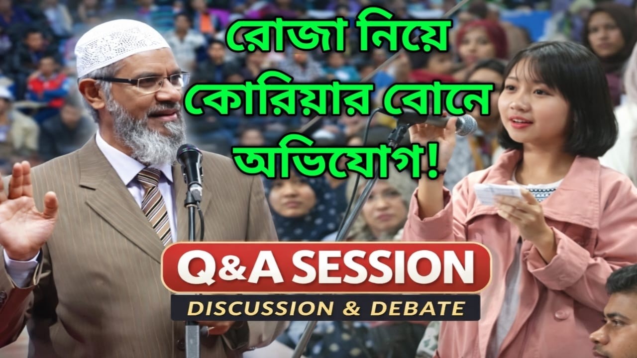 রোজা নিয়ে কোরিয়ান বোনের অভিযোগের জবাব! _ DR ZAKIR NAIK _ ডাঃ জাকির নায়েক বাংলা লেকচার