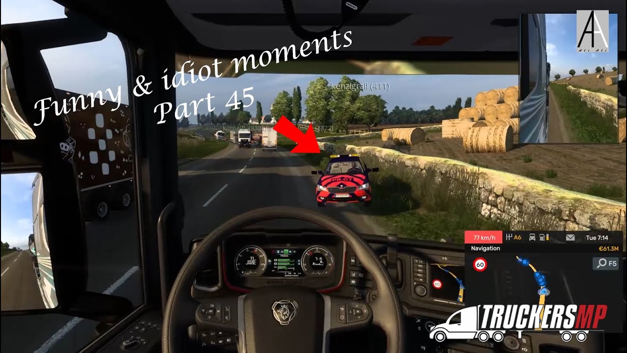 Euro Truck Simulator 2 Multiplayer - Funny & idiot moments Part 45