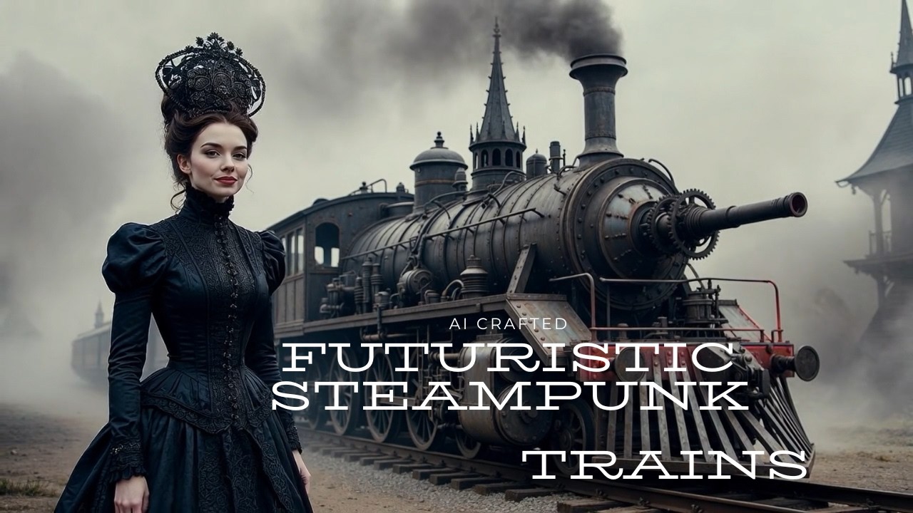 These Gothic Steampunk Trains Are Powered by TESLA COILS & GIANT PADDLE WHEELS…