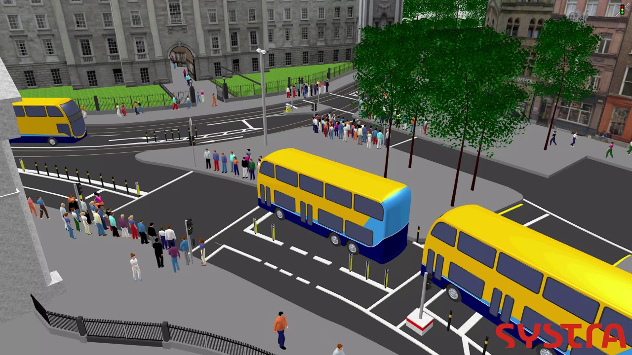 College Green Transit Corridor in VISSIM