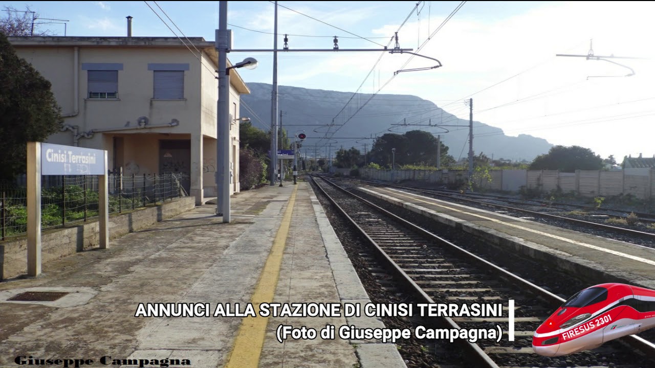 Annunci alla stazione di Cinisi Terrasini