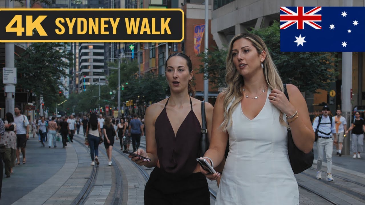 Sydney CBD Walking Tour 4K | Street Fashion 2026 Highlights