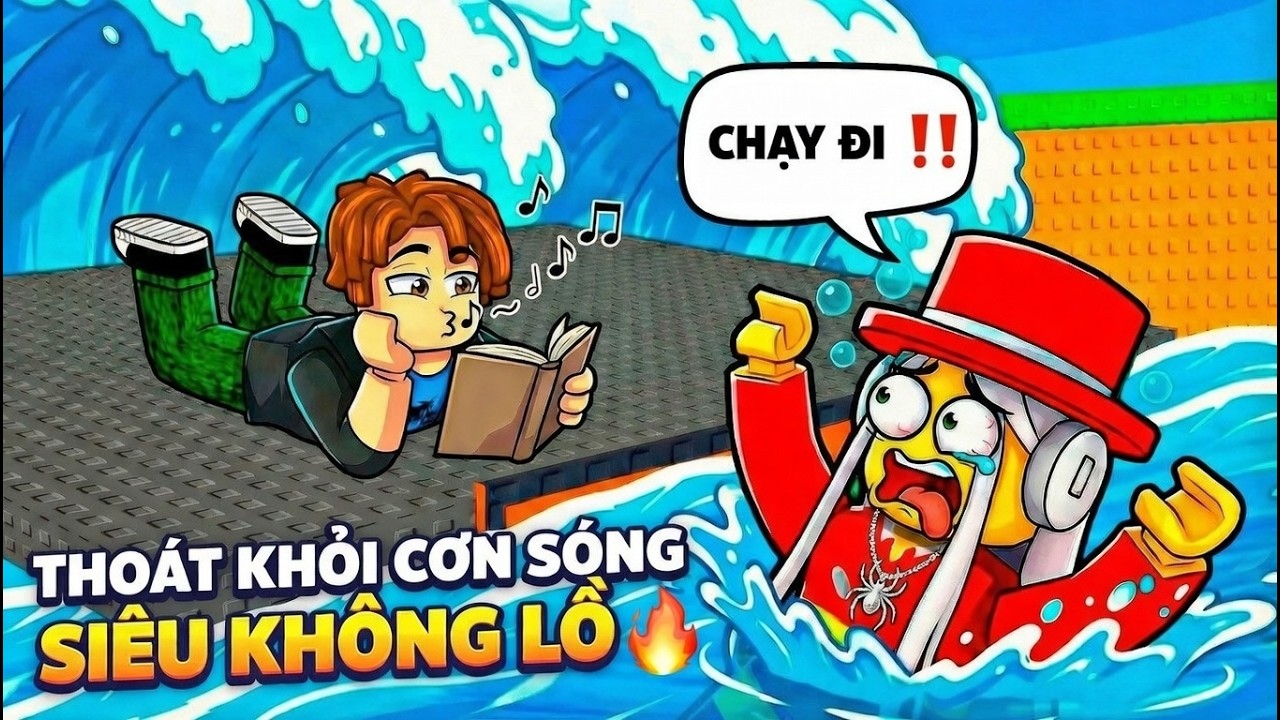 ESCAPE TSUNAMI FOR BRAINROT 🌊| LÀM SAO ĐỂ ĐI QUA ĐƯỢC CƠN SÓNG THẦN KHỔNG LỒ !🔥