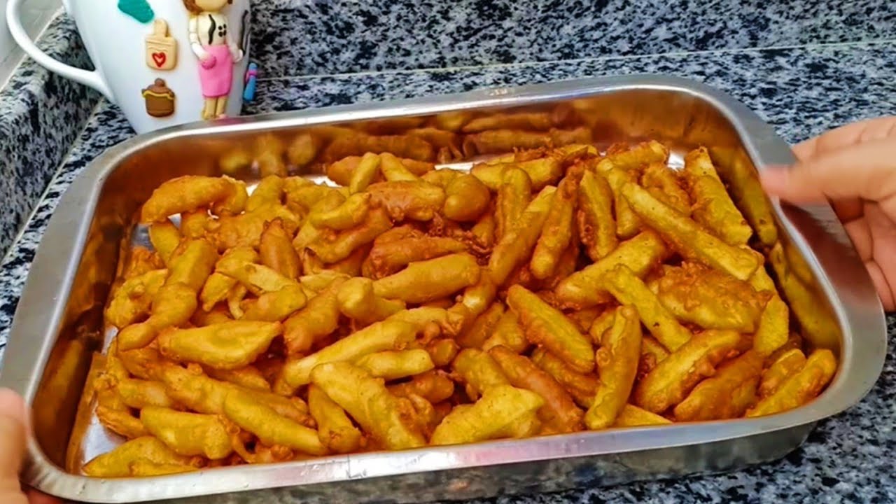 شوية دقيق وحبايتن بطاطس #بطاطس جمبري #نص رغيف