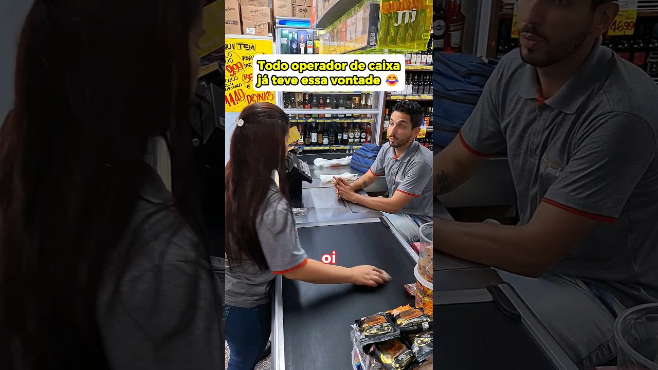 Todo operador de caixa j&aacute; teve essa vontade... #supermercado #humor