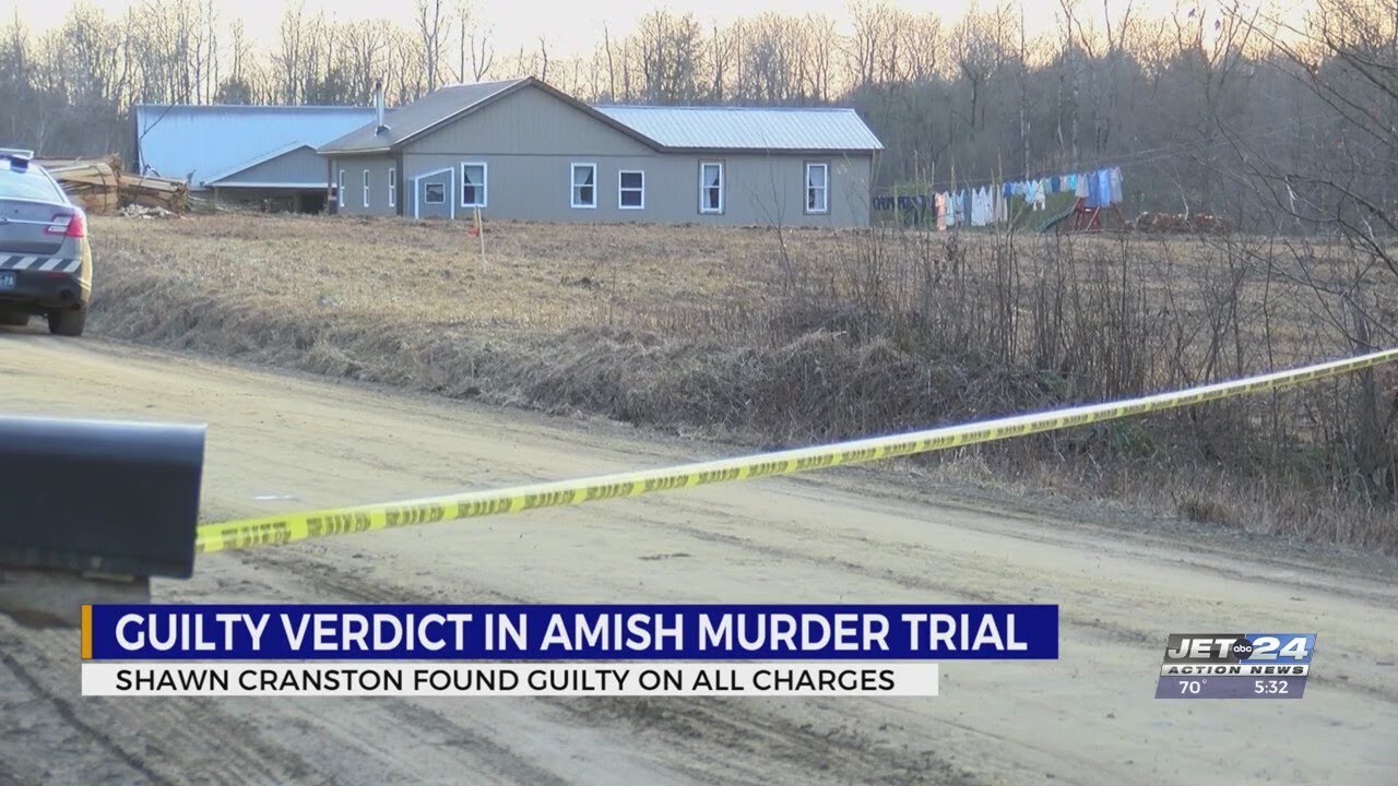 Shawn Cranston found guilty of 2024 murder of pregnant Amish woman
