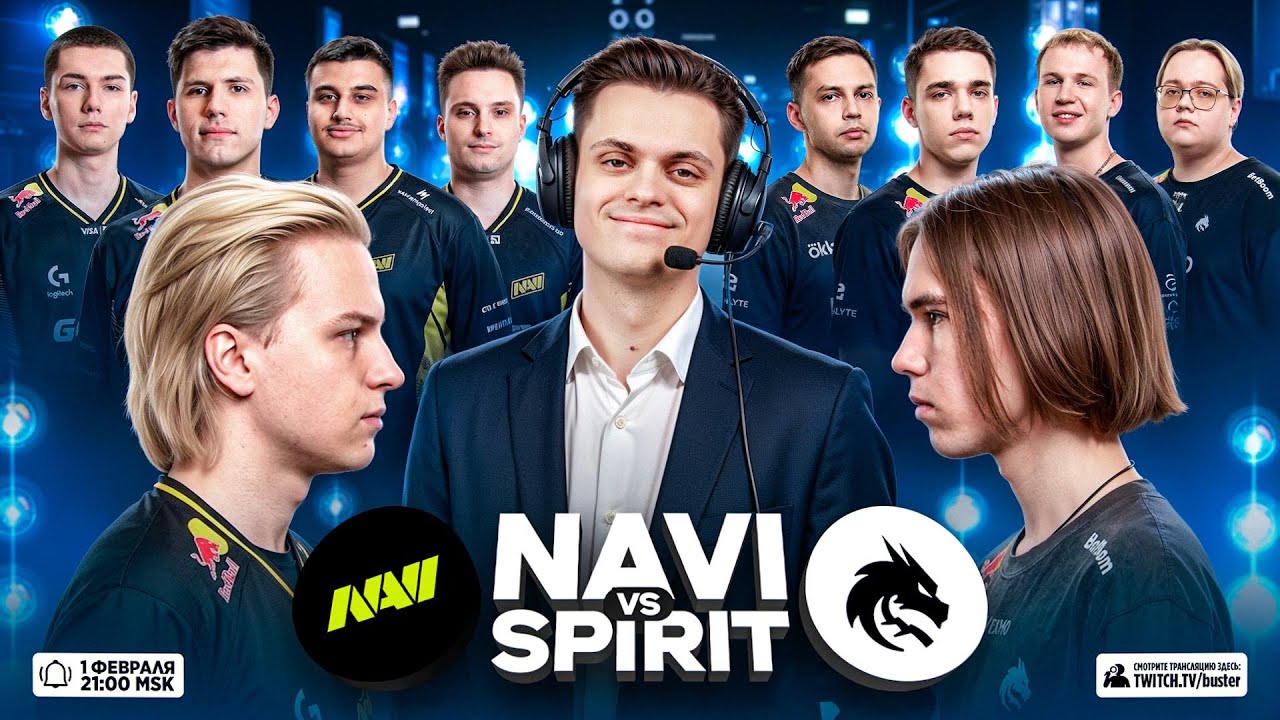 БУСТЕР СМОТРИТ ЛЕГЕНДАРНЫЙ МАТЧ TEAM SPIRIT VS NAVI IEM Krakow 2026 / СПИРИТ НАВИ / ВЫХОД В ПЛЕЙ ОФФ