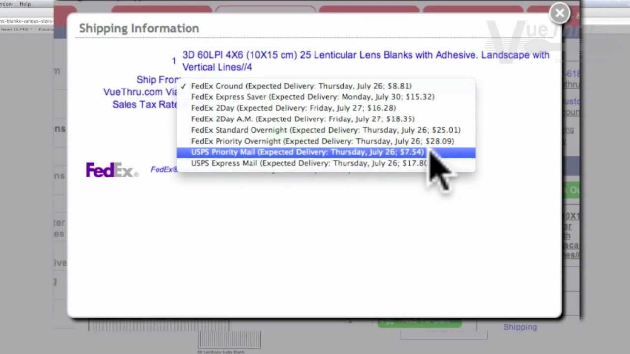 VueThru.com Purchasing Demonstration