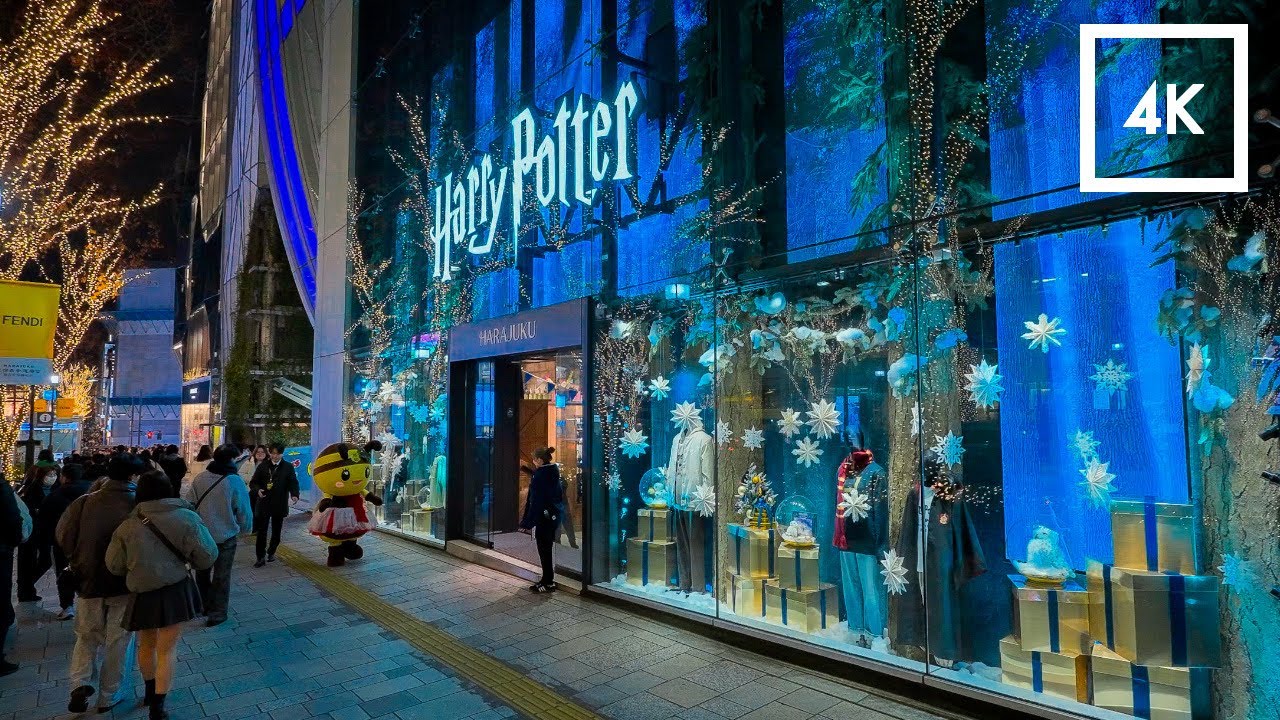 Japan - Tokyo Lights: Omotesando Night Walking Tour | 4K HDR