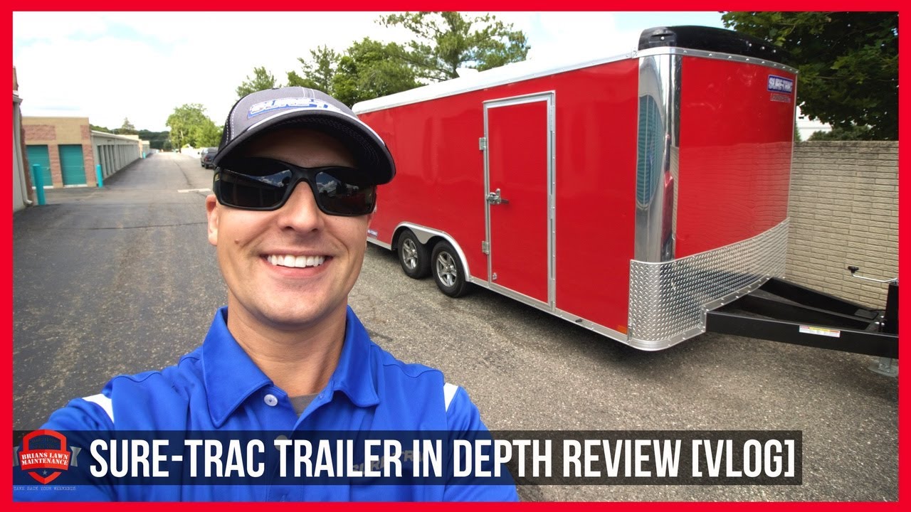 Sure-Trac Trailer In Depth Walk Around - Lawn Care Enclosed Trailer Review