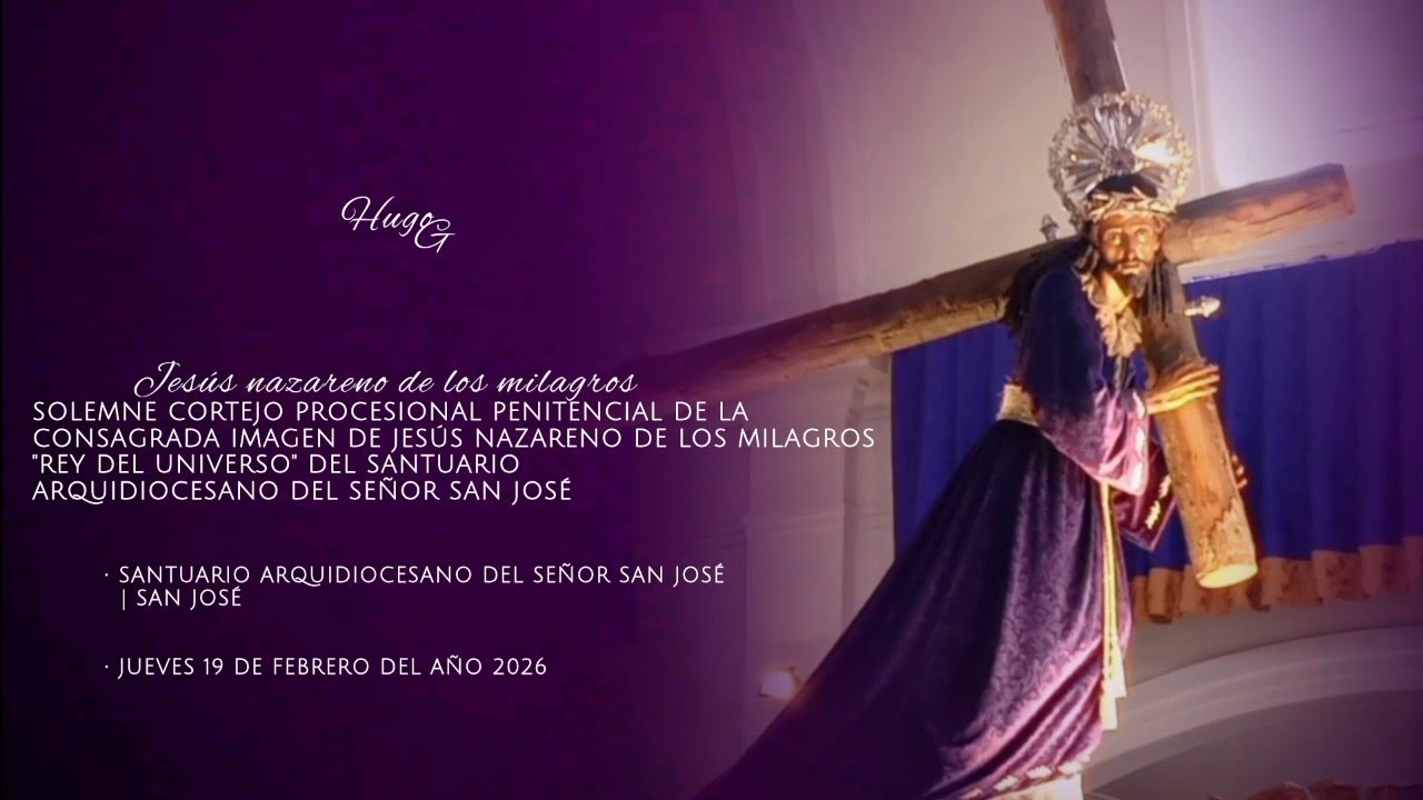 Salida de Jesús nazareno de los milagros 