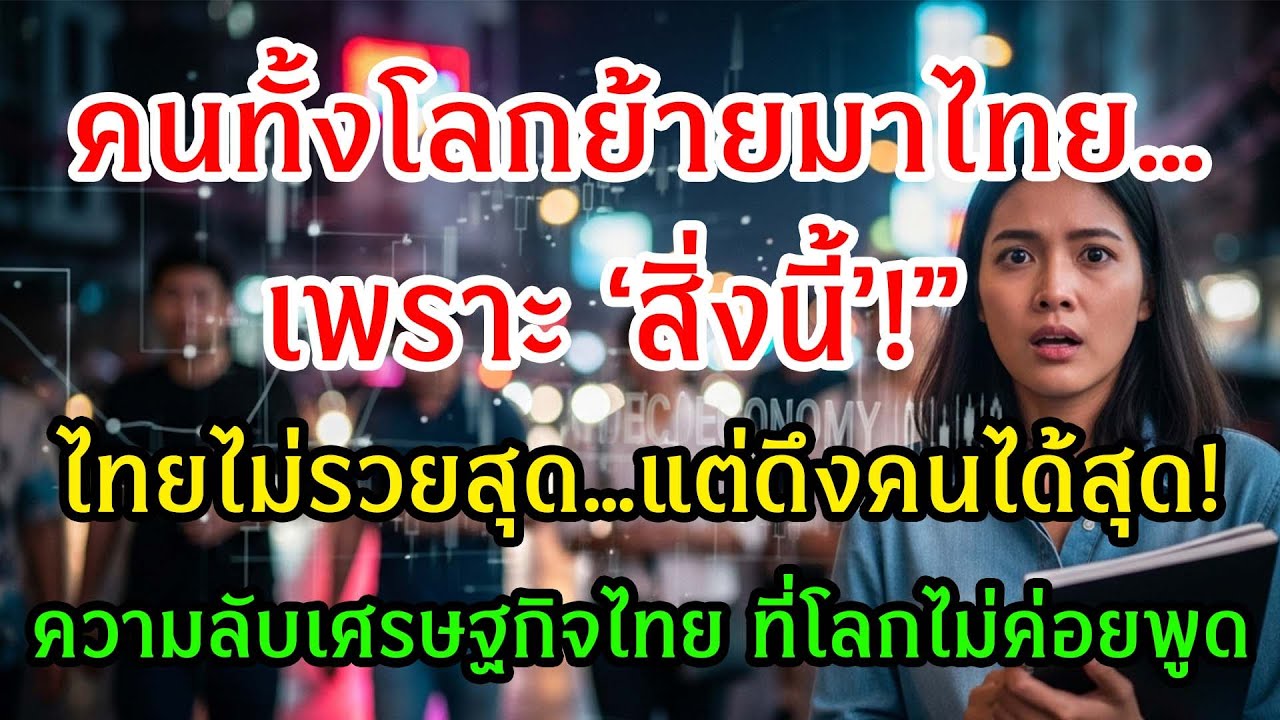 มุมที่โลกไม่ค่อยพูด! ทำไมไทยยังดึงคนทั่วโลกได้—คำตอบอยู่ที่เศรษฐกิจ
