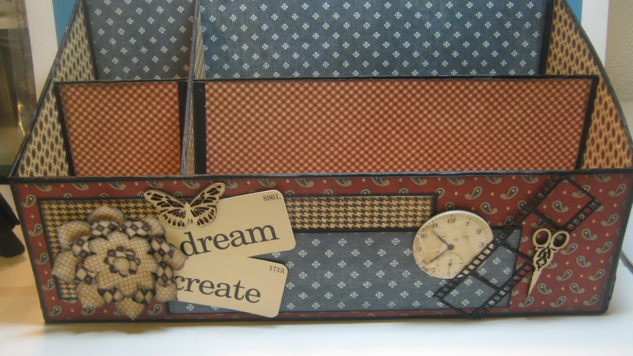 How To Make Your Own Desktop Organizer - Tutorial