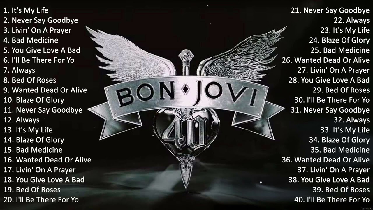 Bon Jovi Greatest Hits Ever ~ The Very Best Of Rock Songs Playlist Of All Time