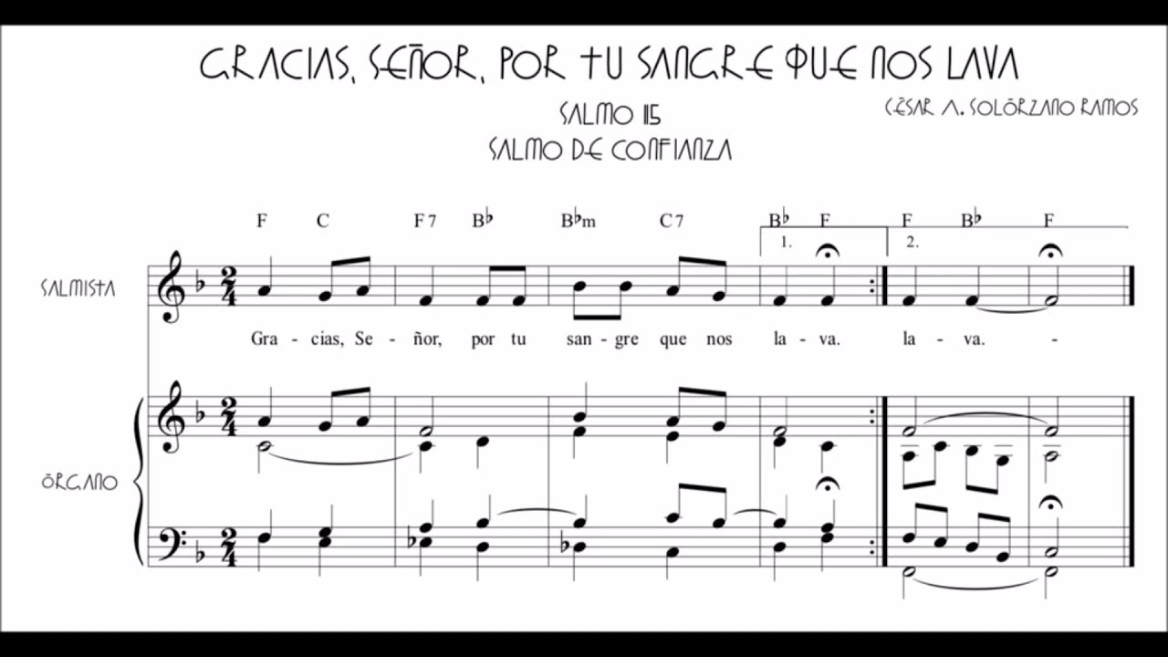 Salmo responsorial para el Jueves Santo (Misa vespertina)