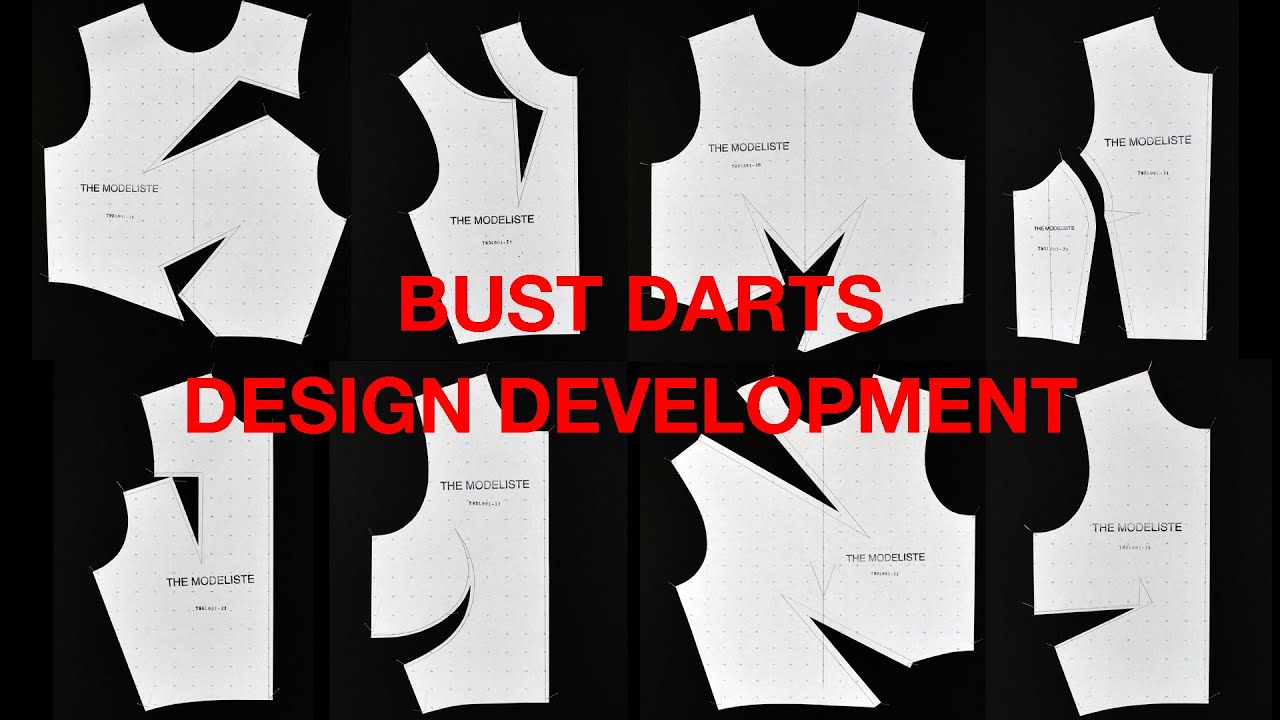 【FashionTutorial06】How to make bust darts design【Foundation】