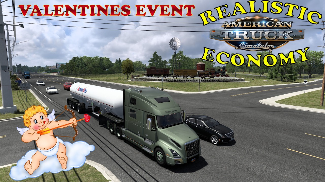 American Truck Simulator Realistic Economy   Valentines Event