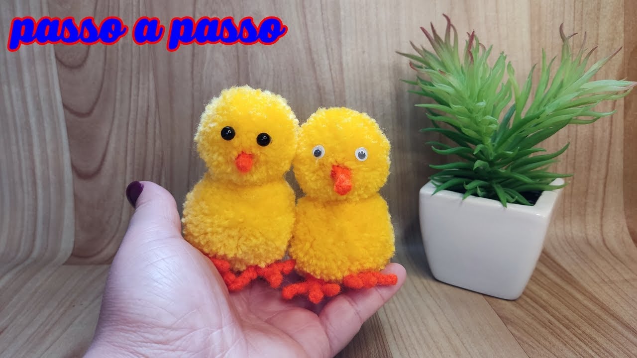 Pintinho de Lã - passo a passo