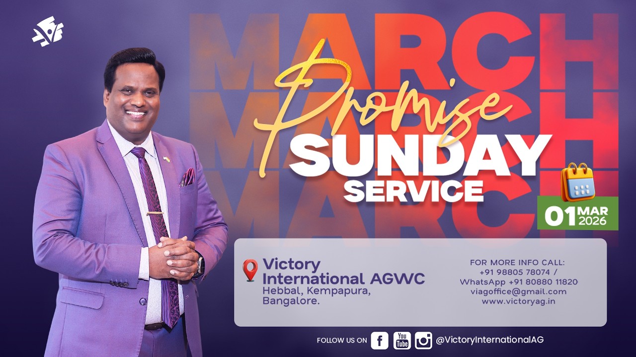 🔴 🅻🅸🆅🅴 - 1st March 2026 | March Promise & Sunday worship 2nd Service | Rev. Dr. Ravi Mani