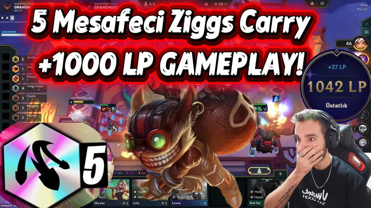 5 MESAFECI(%30+5 HASAR ARTISI) ZIGGS CARRY | SET 16 TFT